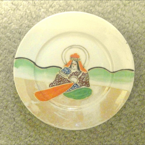 Rare Mepoco Ware Handpainted Plate JAPAN - Picture 1 of 4